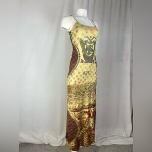 Elegant Multicolor Maxi Dress